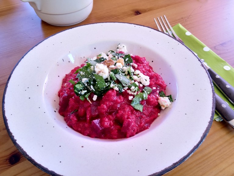 Randen Risotto mit Feta Baumnuss Cremolata Claudia Haas Artho